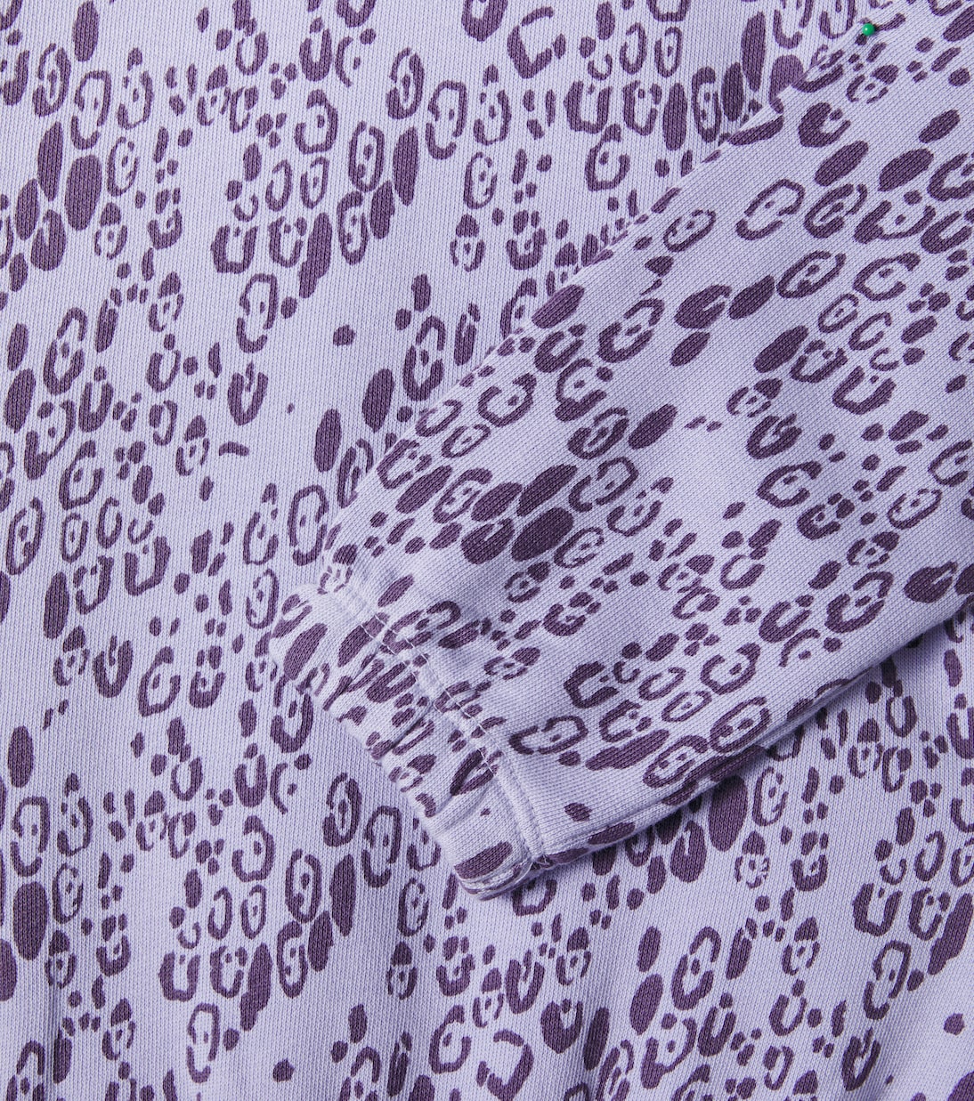 Leopard-print cotton jersey sweatshirt | Mini Rodini