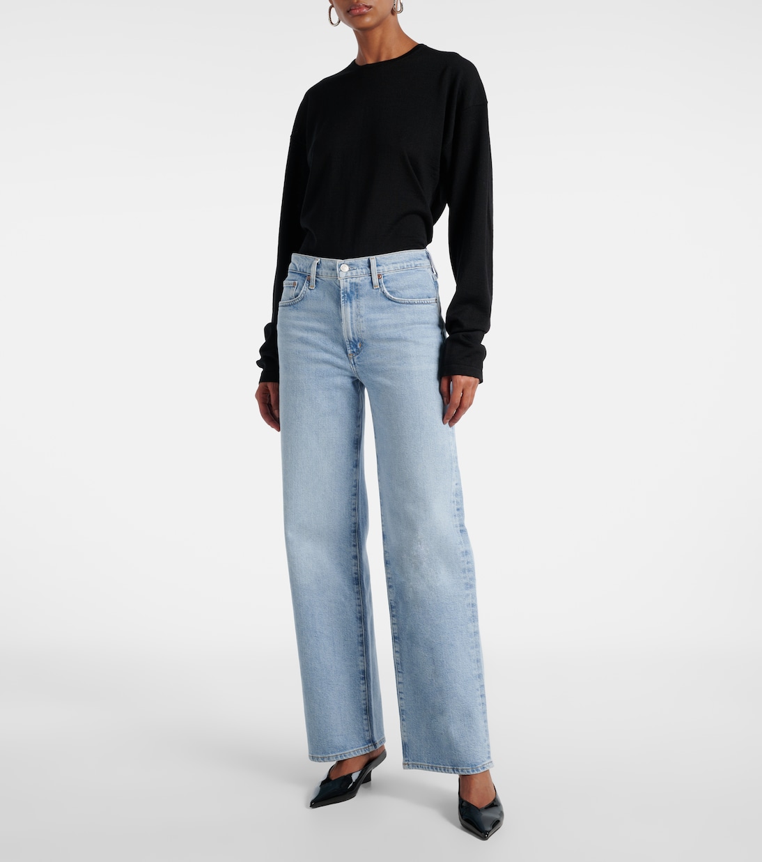 Jeans Harper a gamba larga e vita alta | Agolde