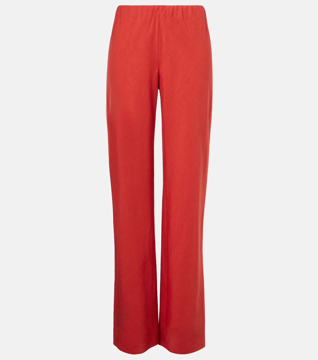 Cotton and linen-blend wide-leg pants | Vince