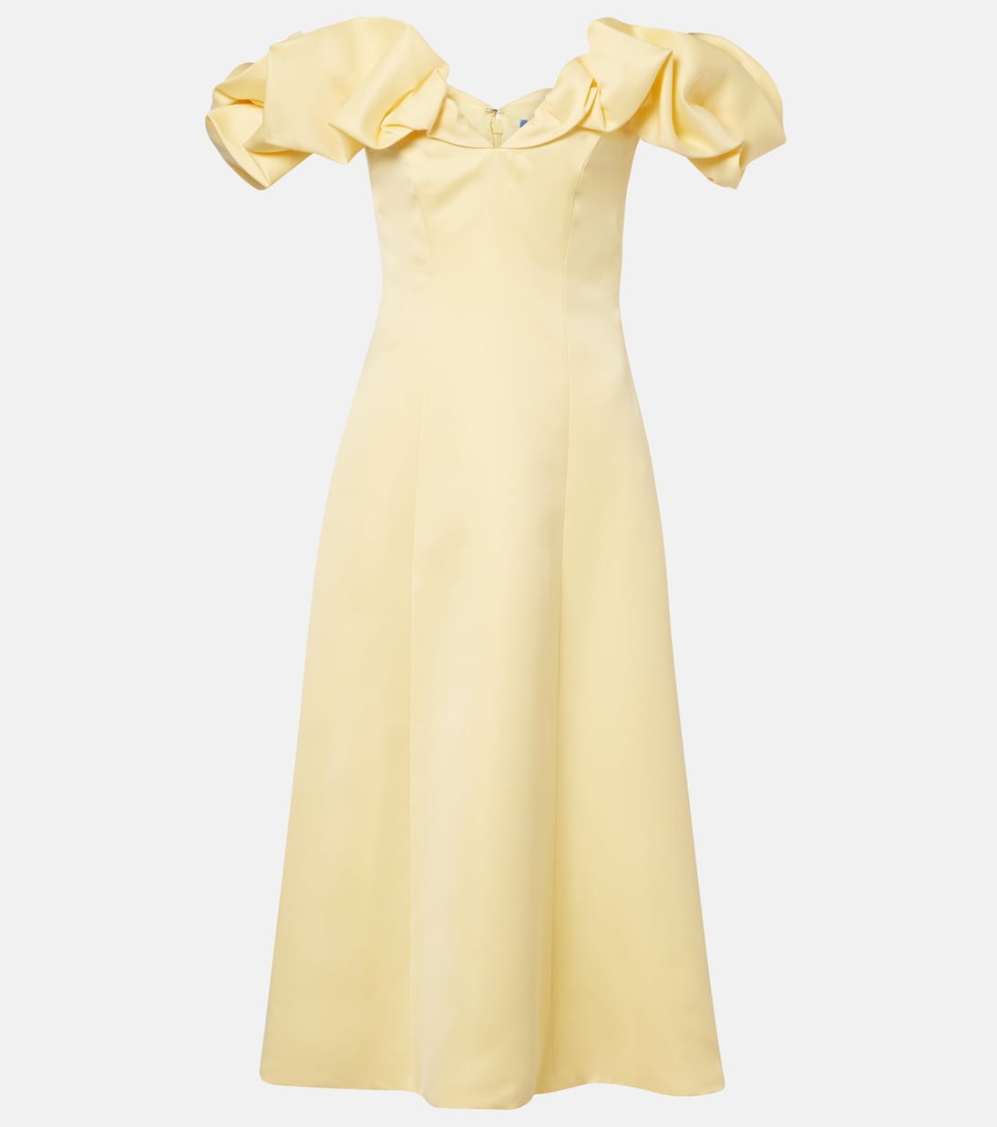 Annie ruffled off-shoulder midi dress | Leo Lin