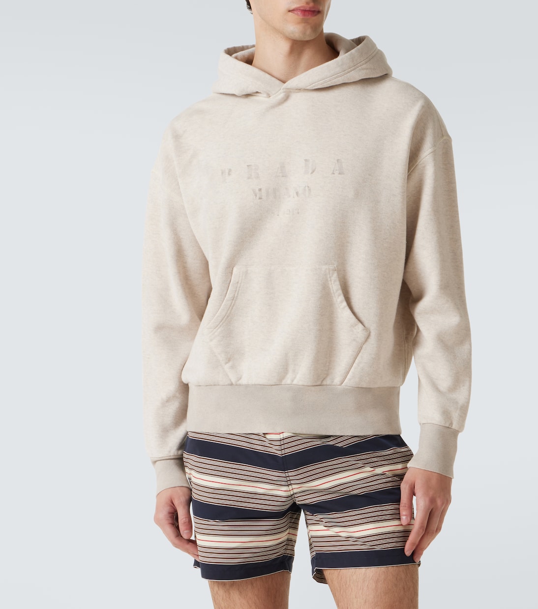 Sudadera con capucha de algodón | Prada
