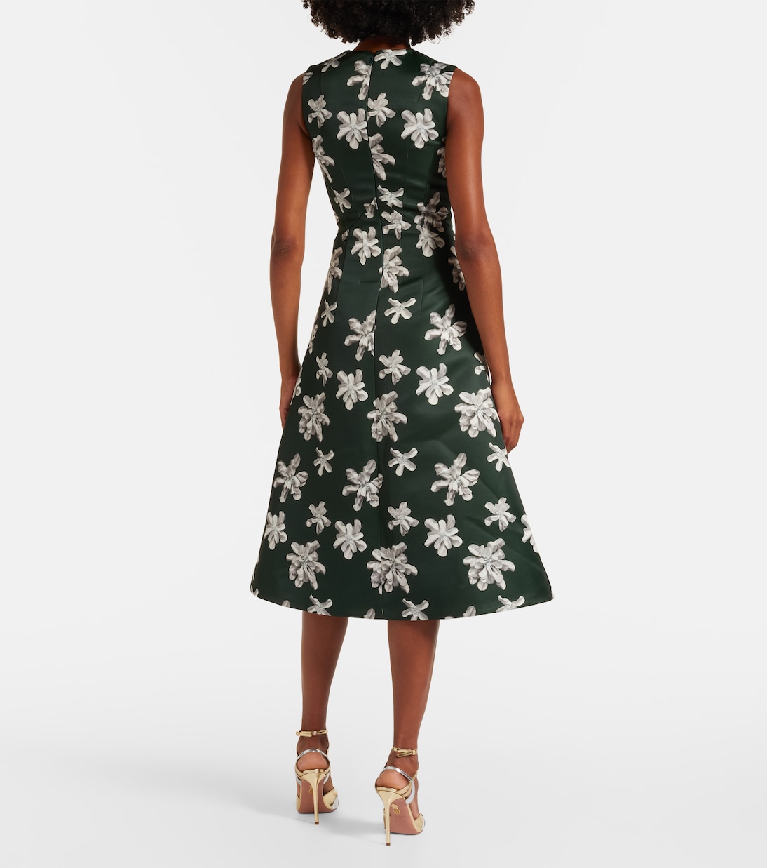 Rumi floral genzianella midi dress | Emilia Wickstead