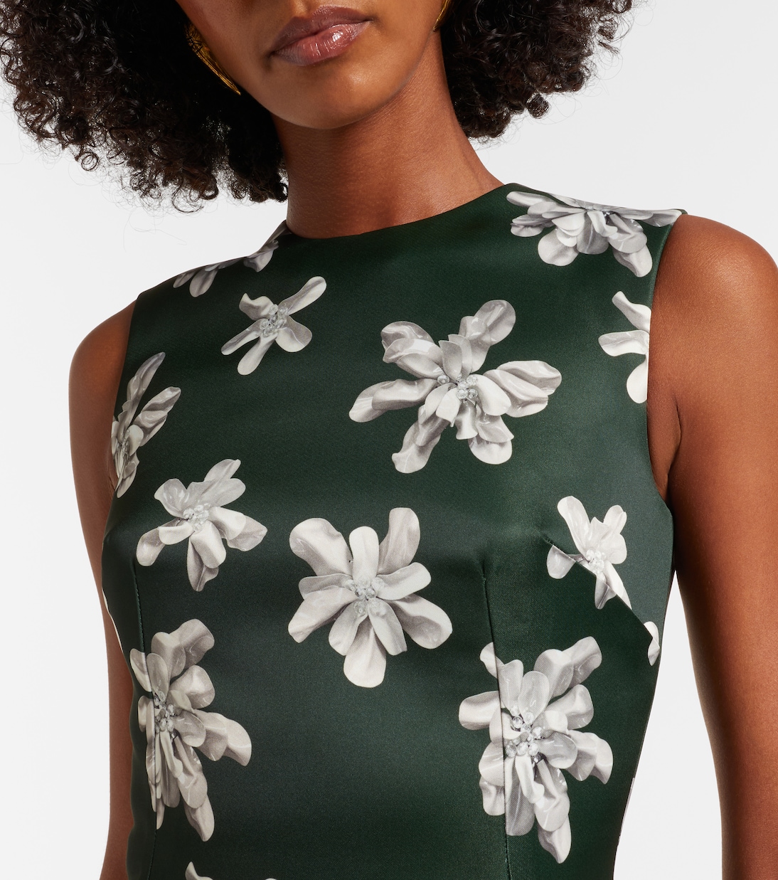 Rumi floral genzianella midi dress | Emilia Wickstead