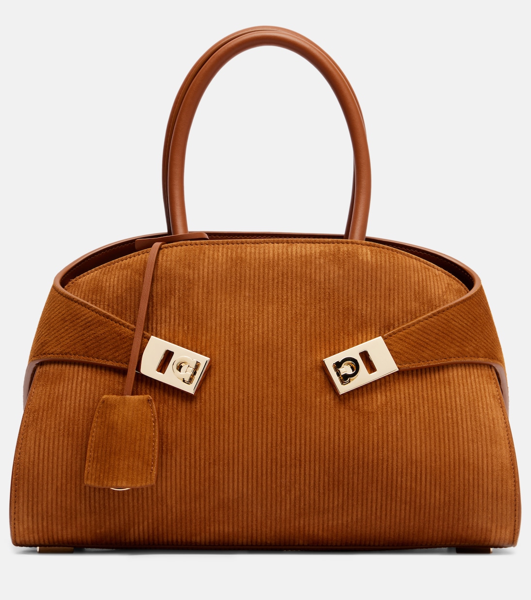 Hug Medium suede tote bag | Ferragamo