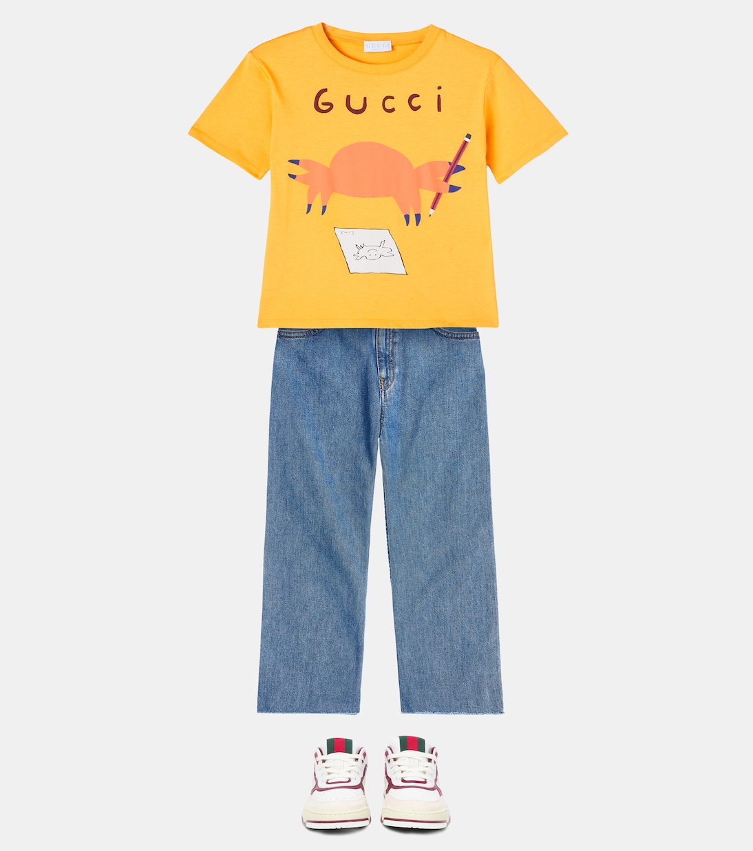 x Euan Roberts cotton jersey T-shirt | Gucci Kids