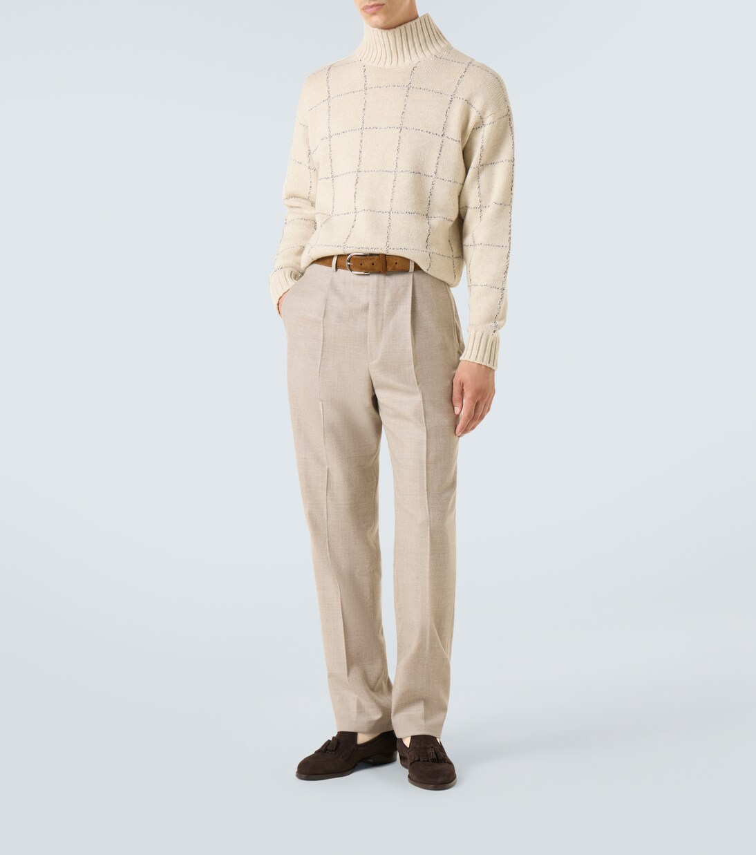 Wool twill straight pants | Dunhill
