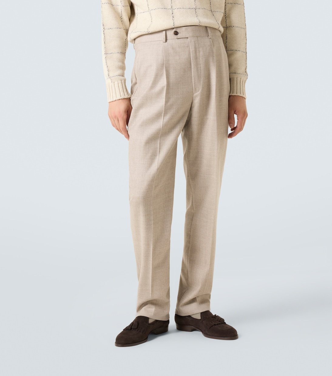 Wool twill straight pants | Dunhill