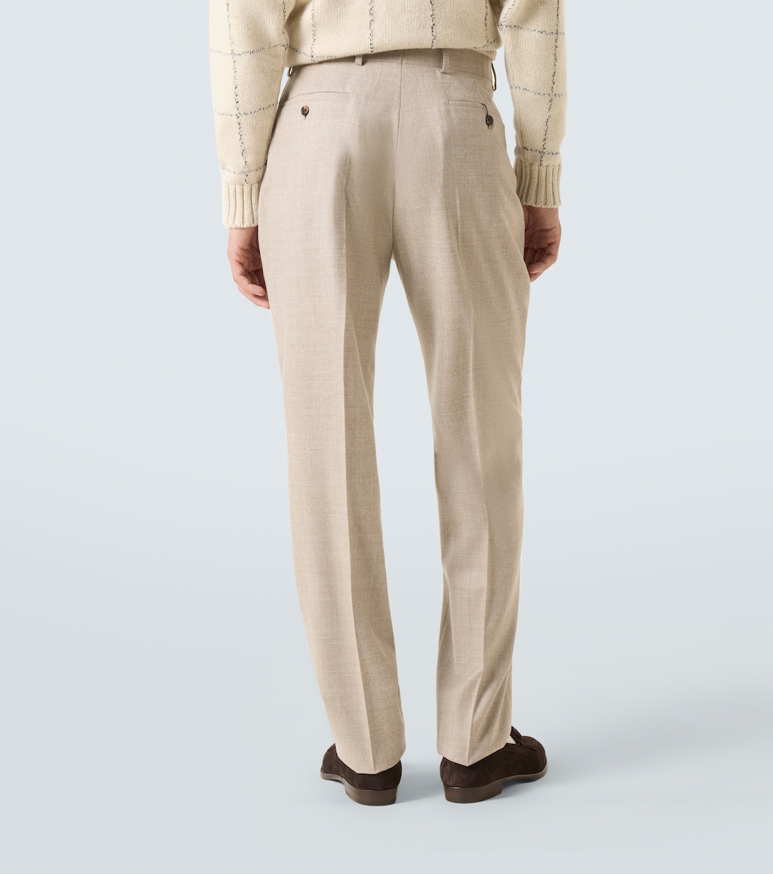 Wool twill straight pants | Dunhill