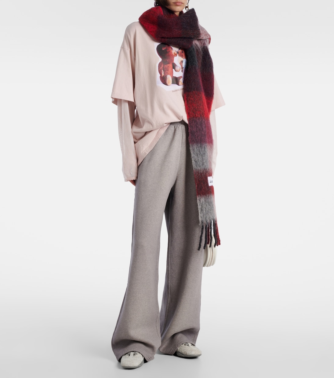 Felin logo cotton fleece sweatpants | Acne Studios