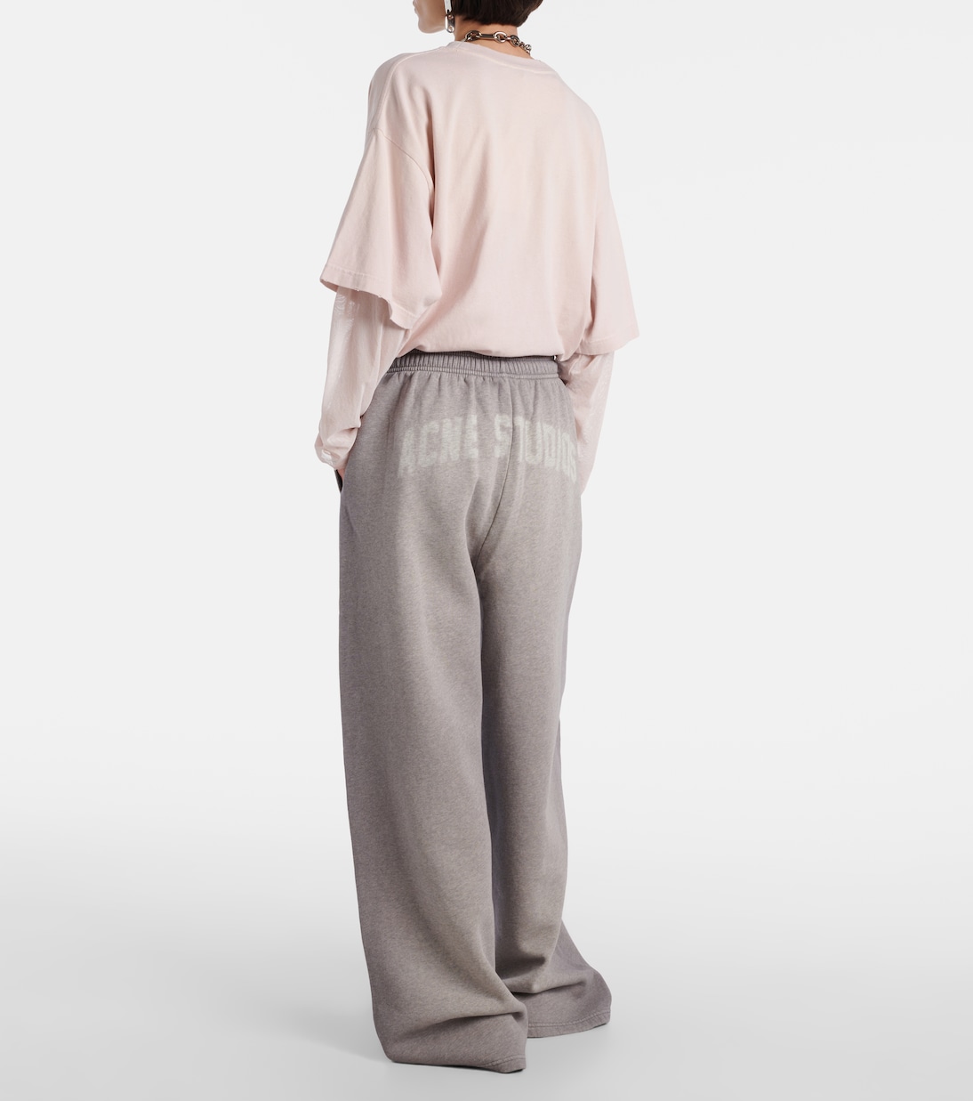 Felin logo cotton fleece sweatpants | Acne Studios