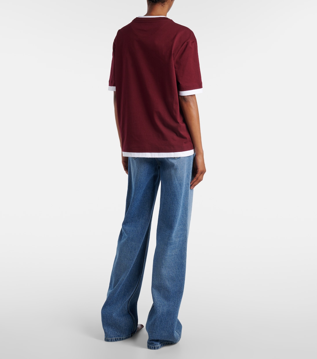 T-shirt in jersey di cotone | Prada