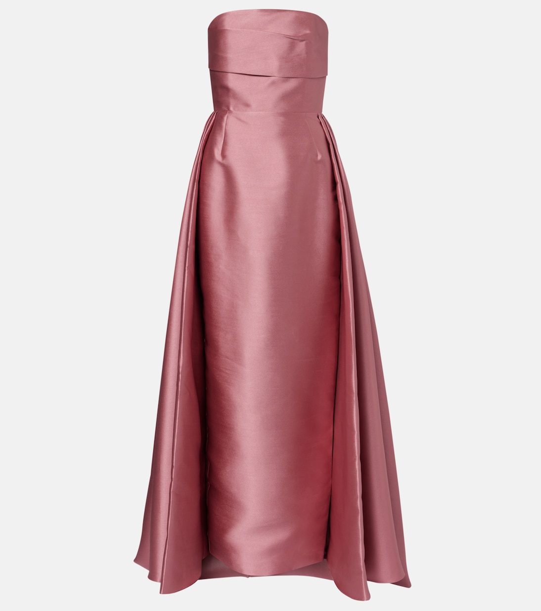 Strapless satin gown | Solace London