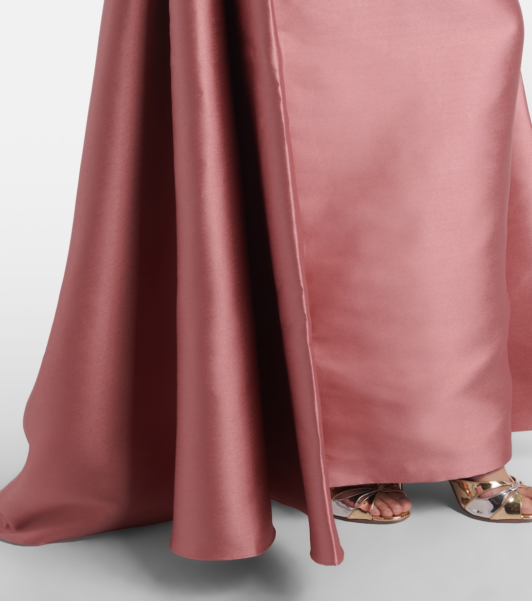 Strapless satin gown | Solace London