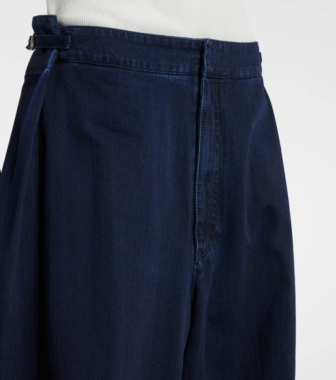 Jeans anchos drapeados | Loewe