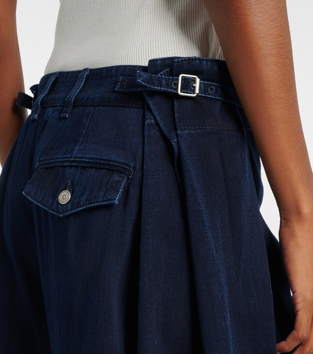 Jeans anchos drapeados | Loewe