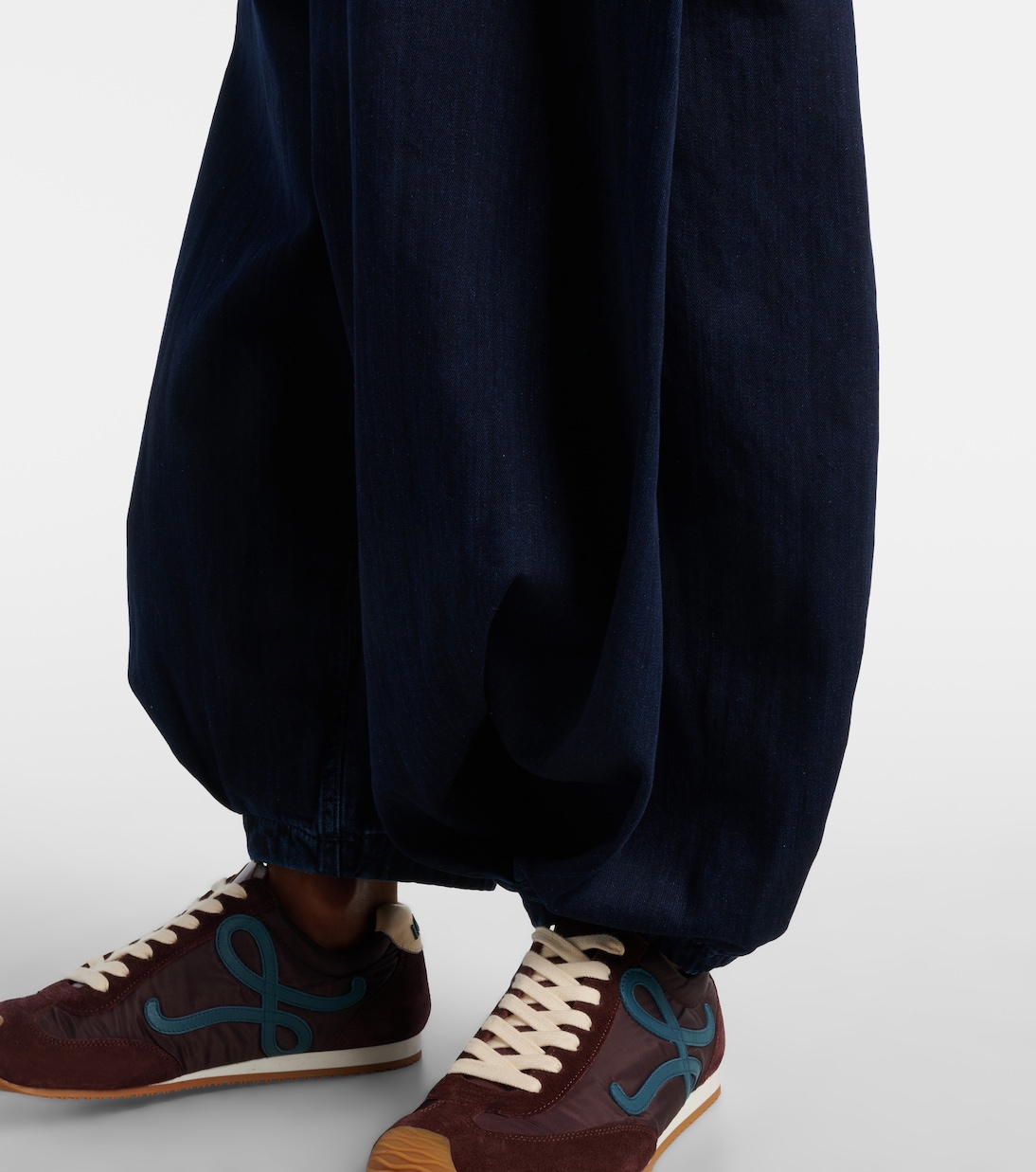 Jeans anchos drapeados | Loewe