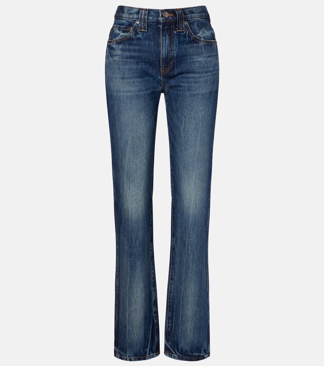 Farley high-rise straight jeans | Khaite