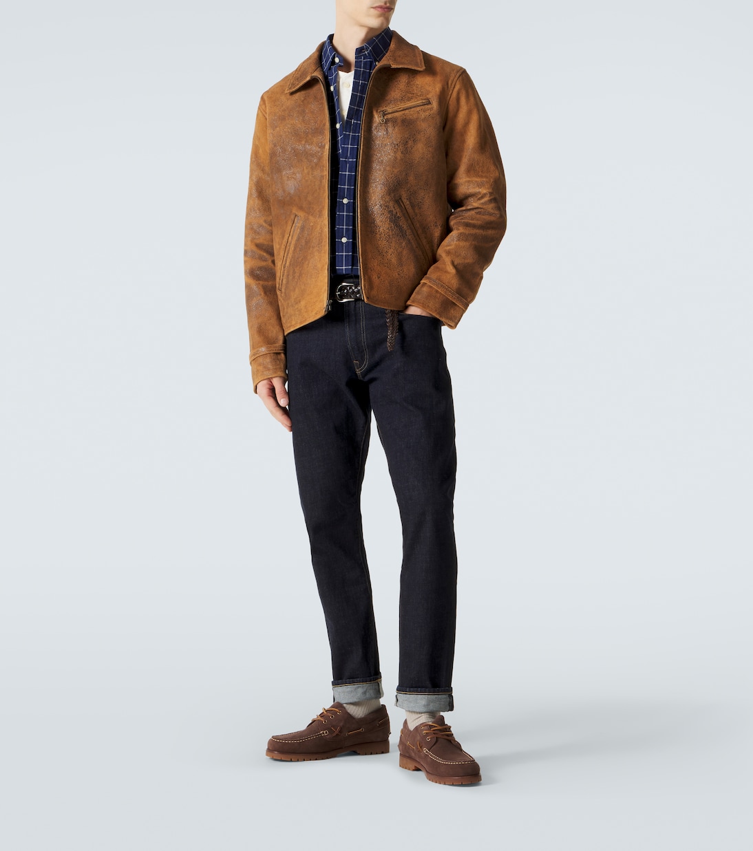 Newsboy leather jacket | Polo Ralph Lauren