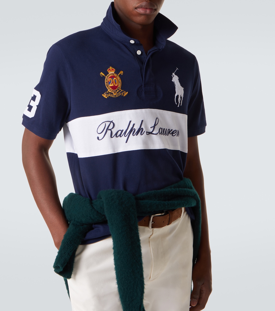 Logo embroidered cotton piqué polo shirt | Polo Ralph Lauren