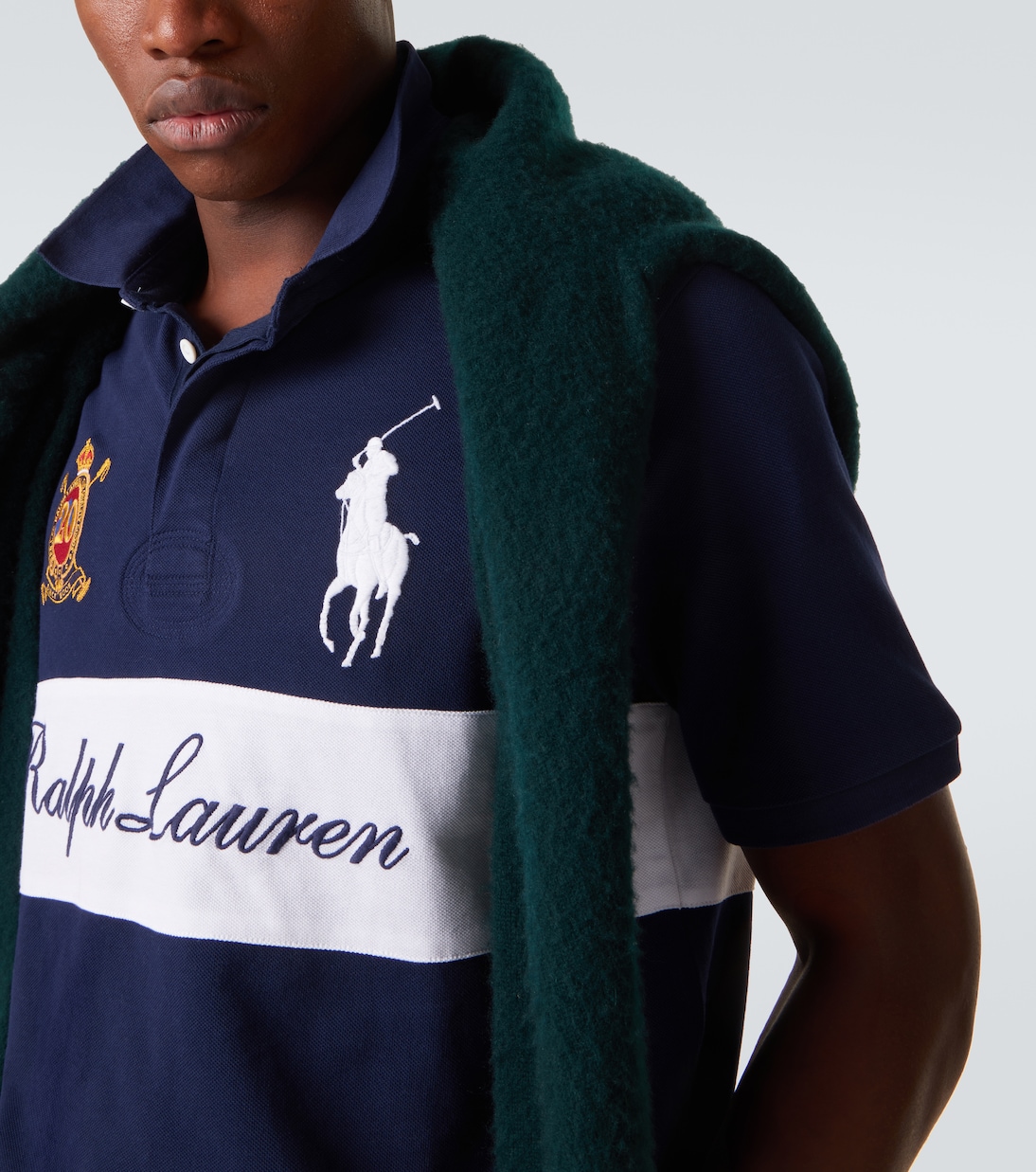 Logo embroidered cotton piqué polo shirt | Polo Ralph Lauren