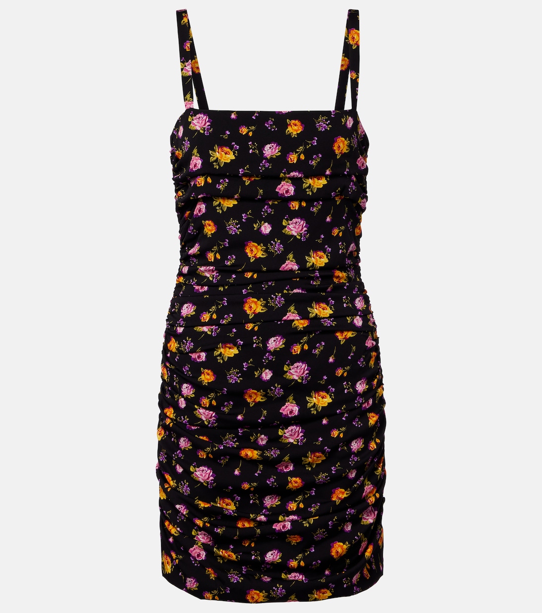 Floral silk-blend charmeuse minidress | Dolce&Gabbana