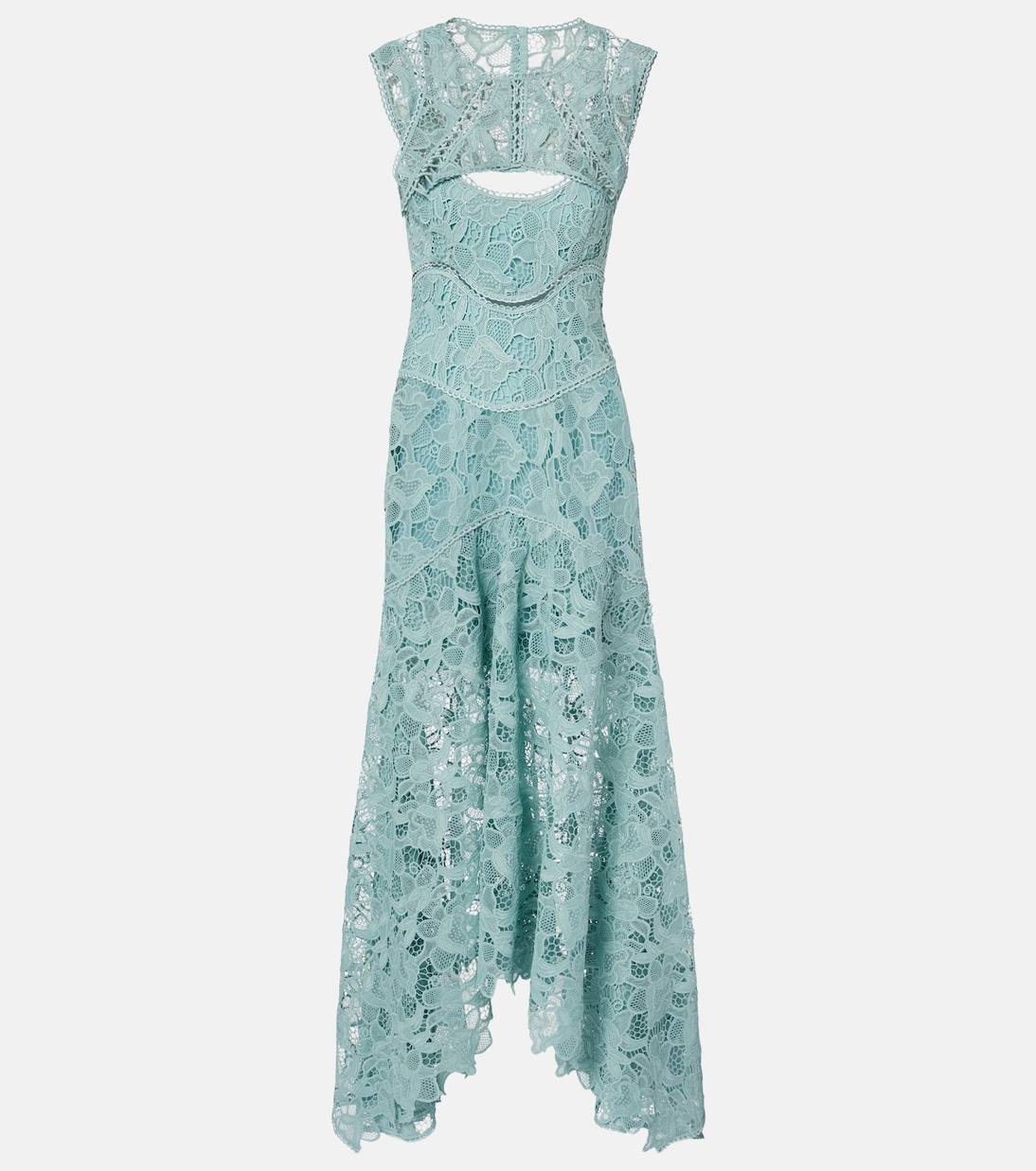 Janica silk lace gown | Costarellos
