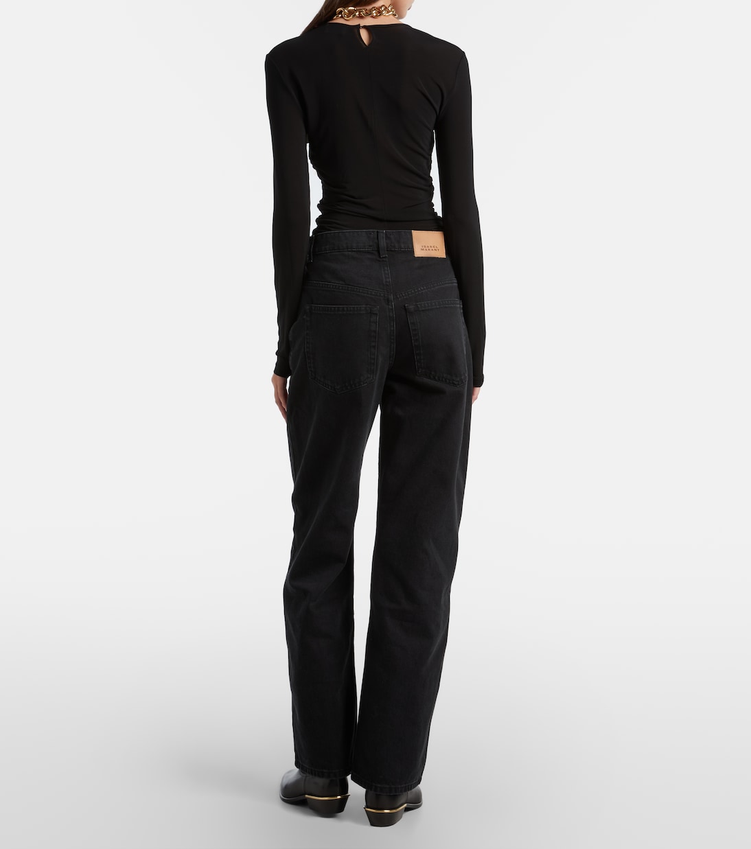 Dromie mid-rise straight jeans | Isabel Marant