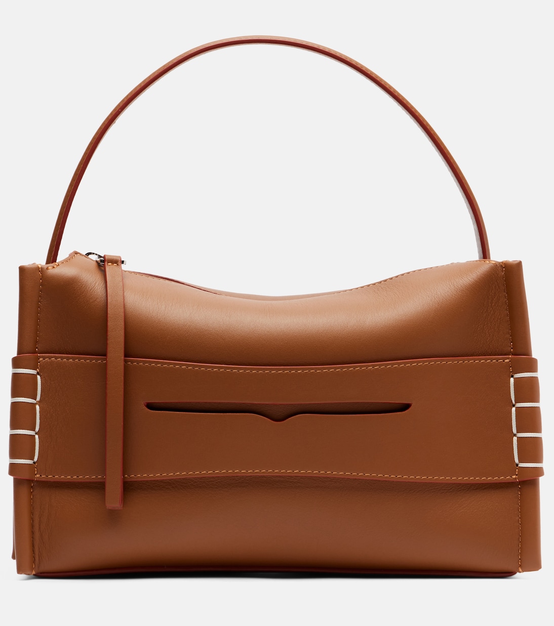 Loafer leather top-handle bag | JW Anderson