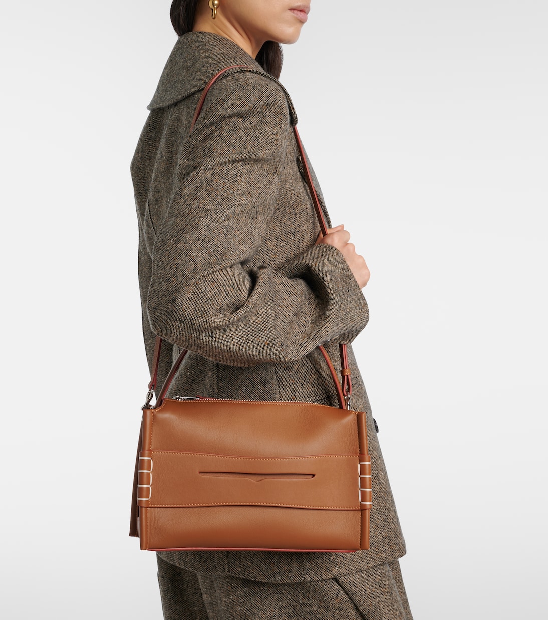 Loafer leather top-handle bag | JW Anderson