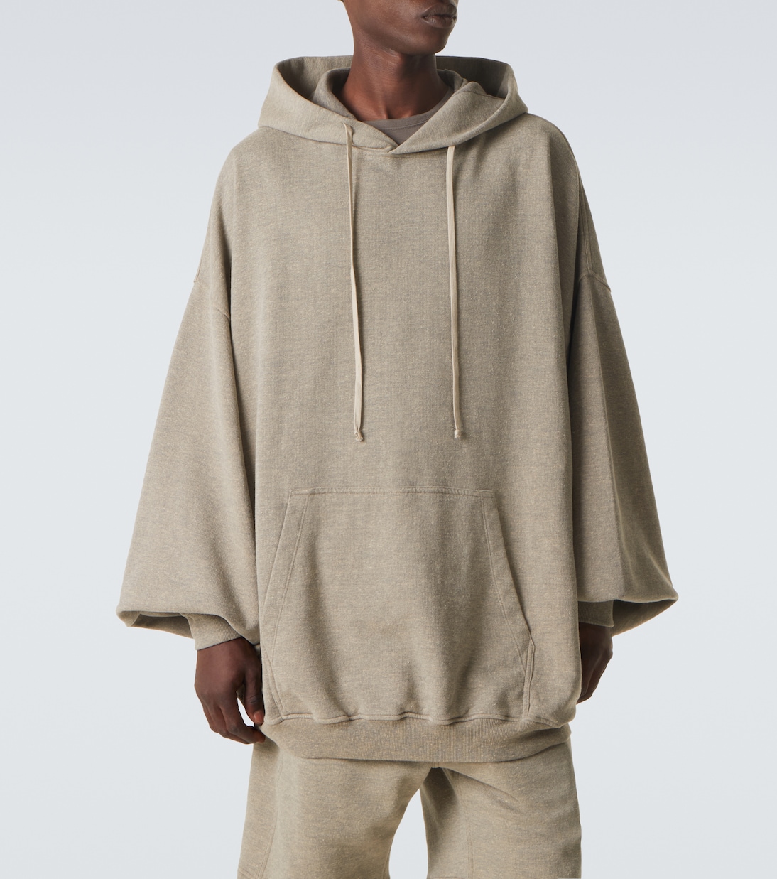 DRKSHDW Hun cotton-blend jersey hoodie | Rick Owens