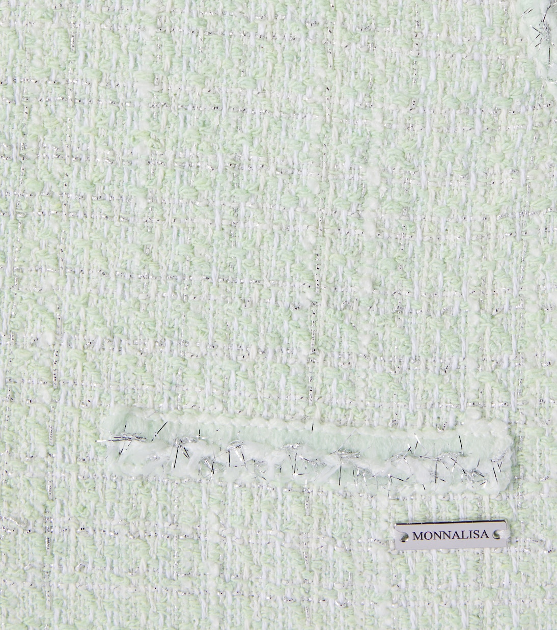 Bon Ton cotton-blend bouclé top | Monnalisa