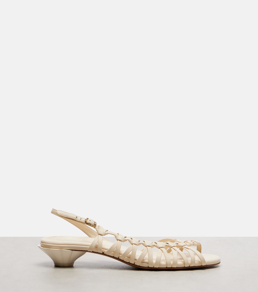 Estra braided leather slingback sandals | Chloé