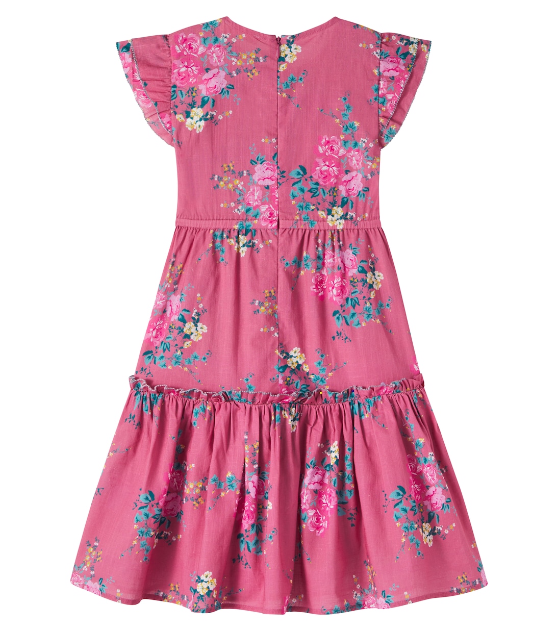 Ester floral shirred cotton dress | C'era Una Volta