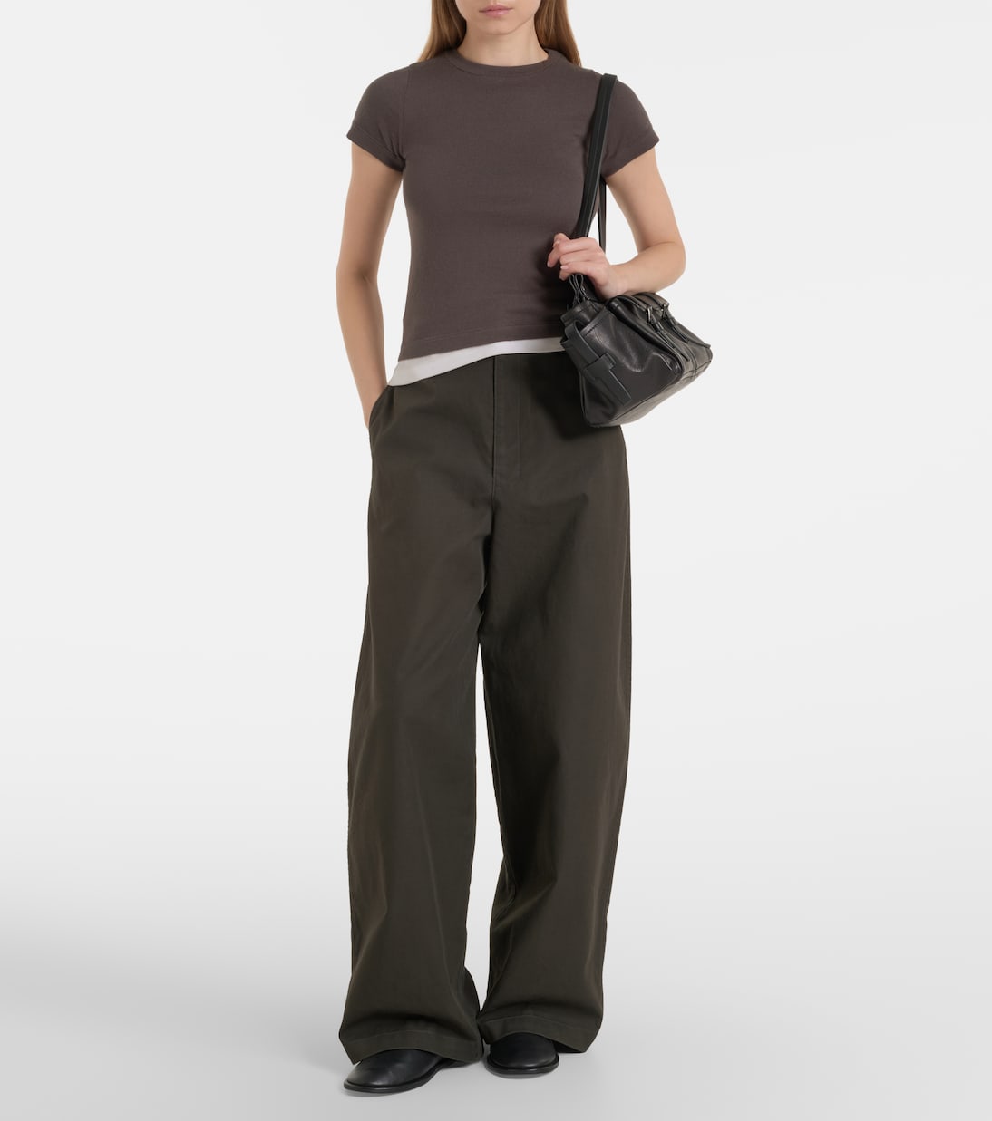 T-shirt N°292 America in cotone e cashmere | Extreme Cashmere