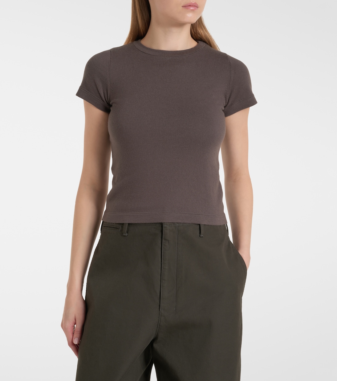 T-shirt N°292 America in cotone e cashmere | Extreme Cashmere