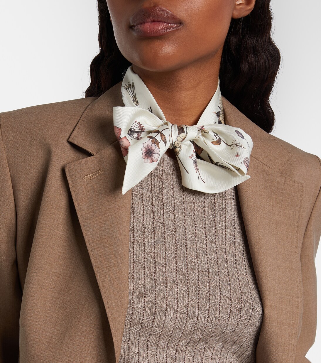 Floral silk scarf | Loro Piana