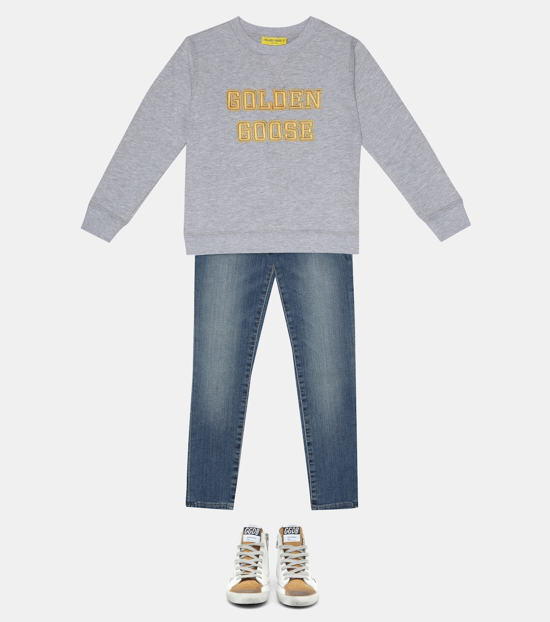 Sudadera de algodón con logo | Golden Goose Kids
