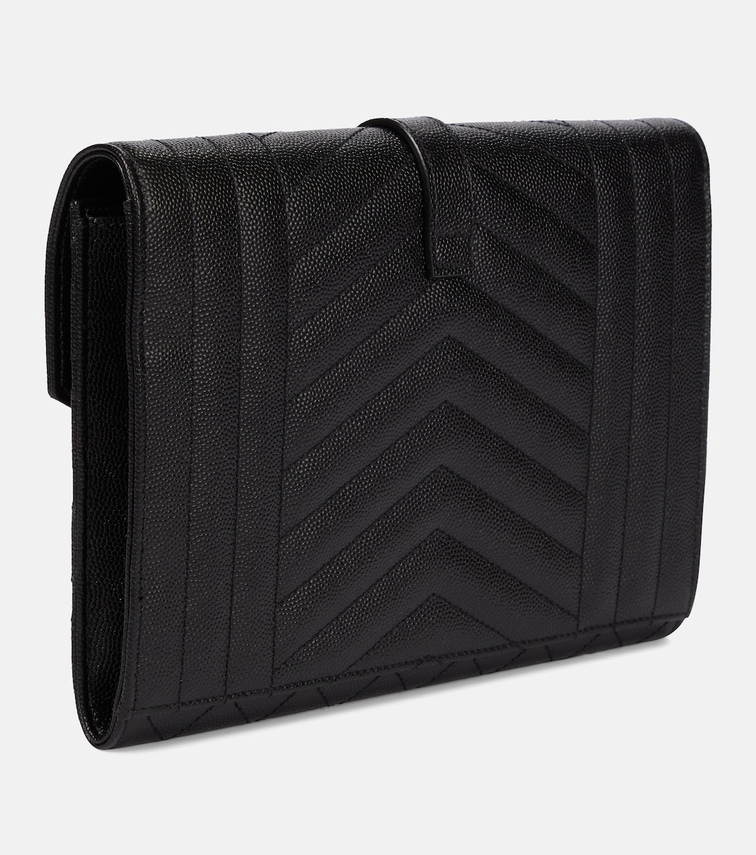 Envelope matelassé leather clutch | Saint Laurent