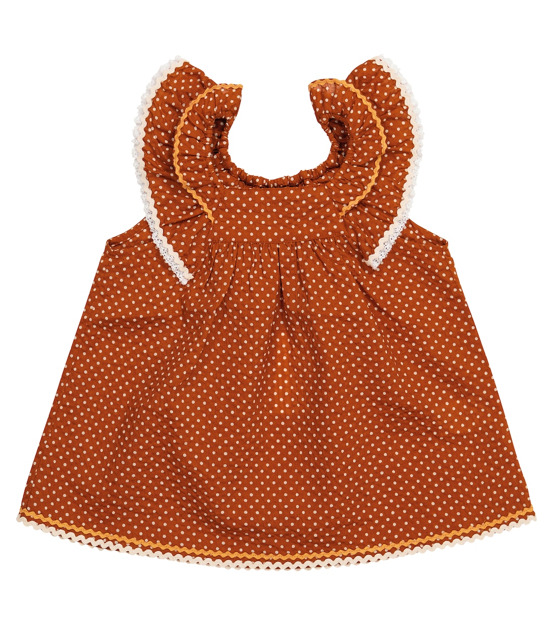 Bébé – Robe Mulloway en coton à pois et dentelle | Caramel