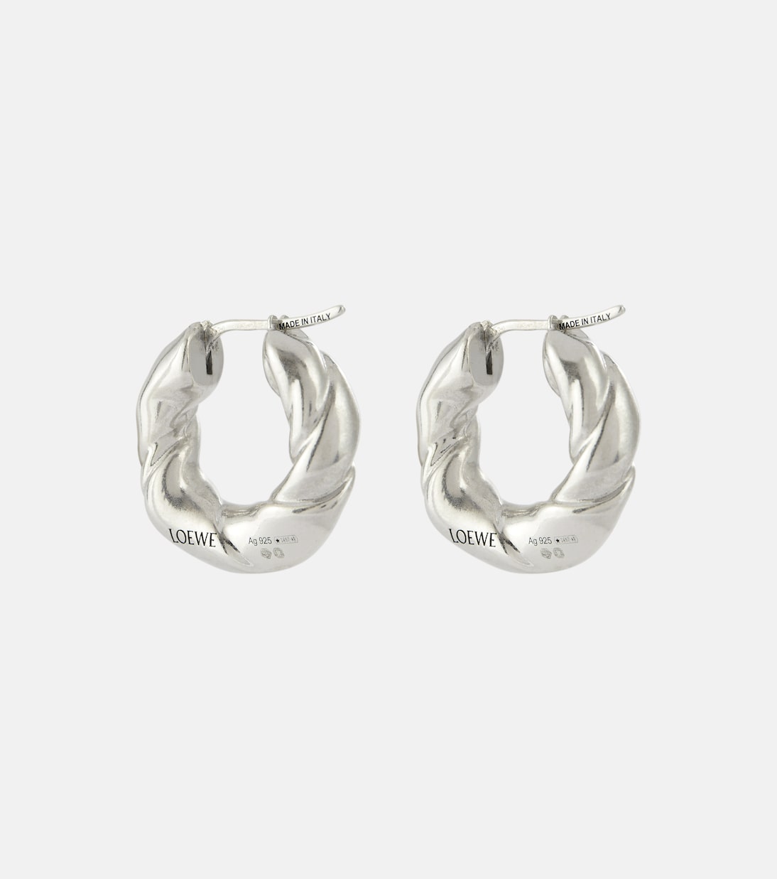 Orecchini a cerchio in argento sterling | Loewe