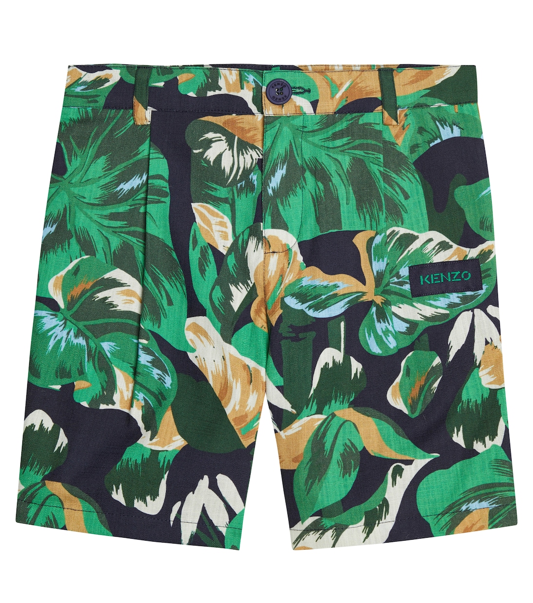 Printed cotton shorts | Kenzo Kids