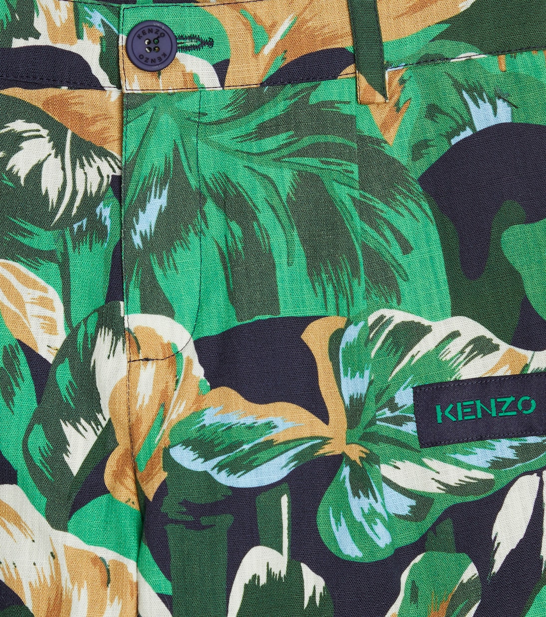 Printed cotton shorts | Kenzo Kids