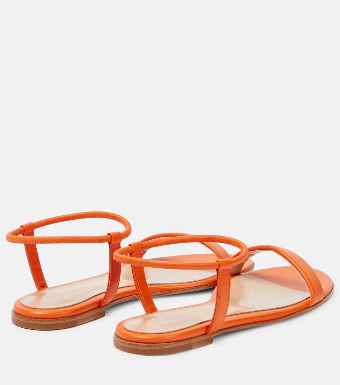 Jaime flat leather sandals | Gianvito Rossi