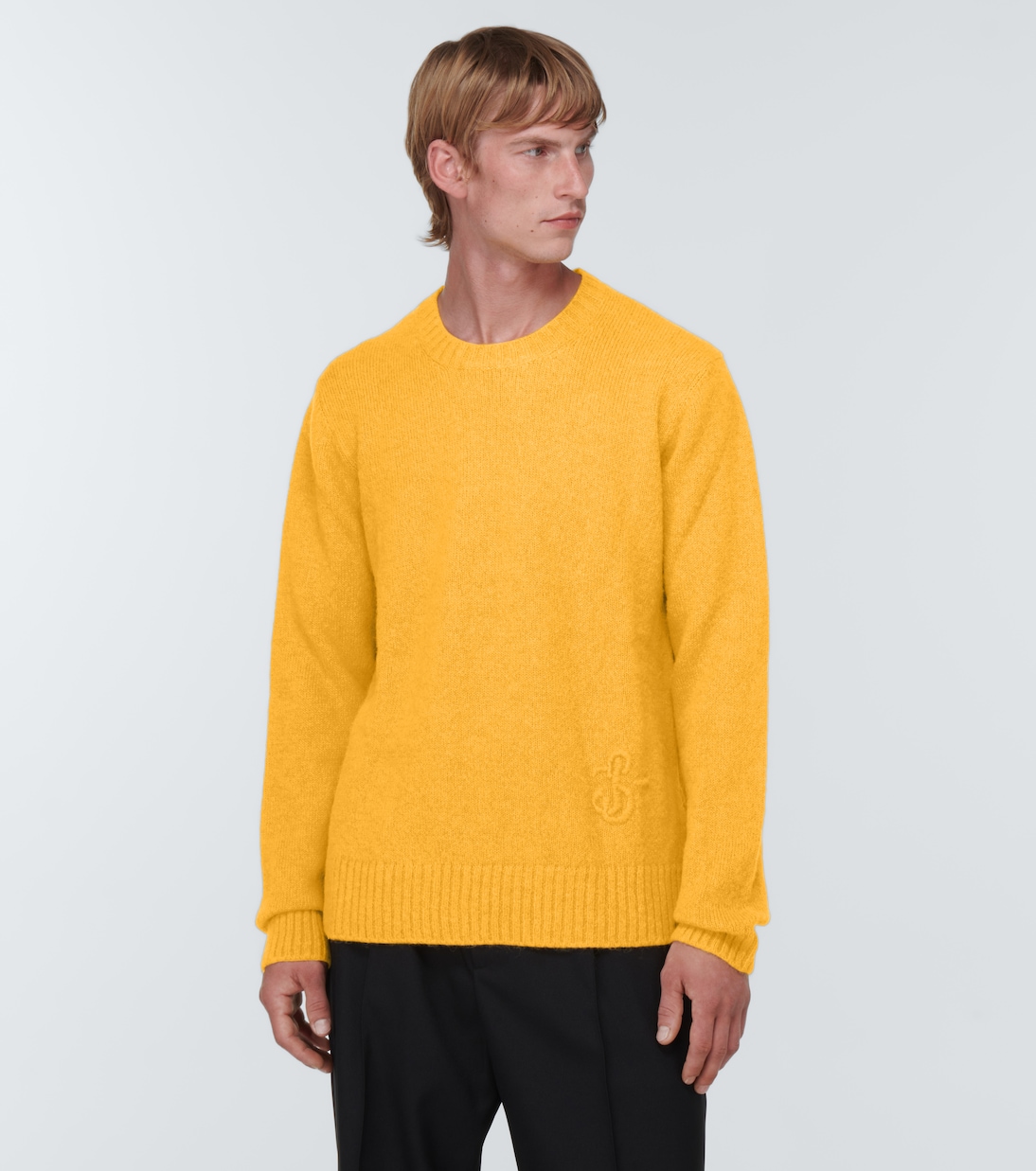 Pull en laine mélangée à logo | Jil Sander