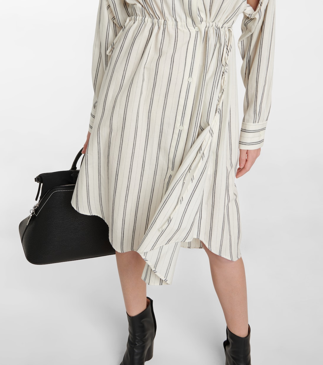 Abito chemisier in lana e cotone | MM6 Maison Margiela