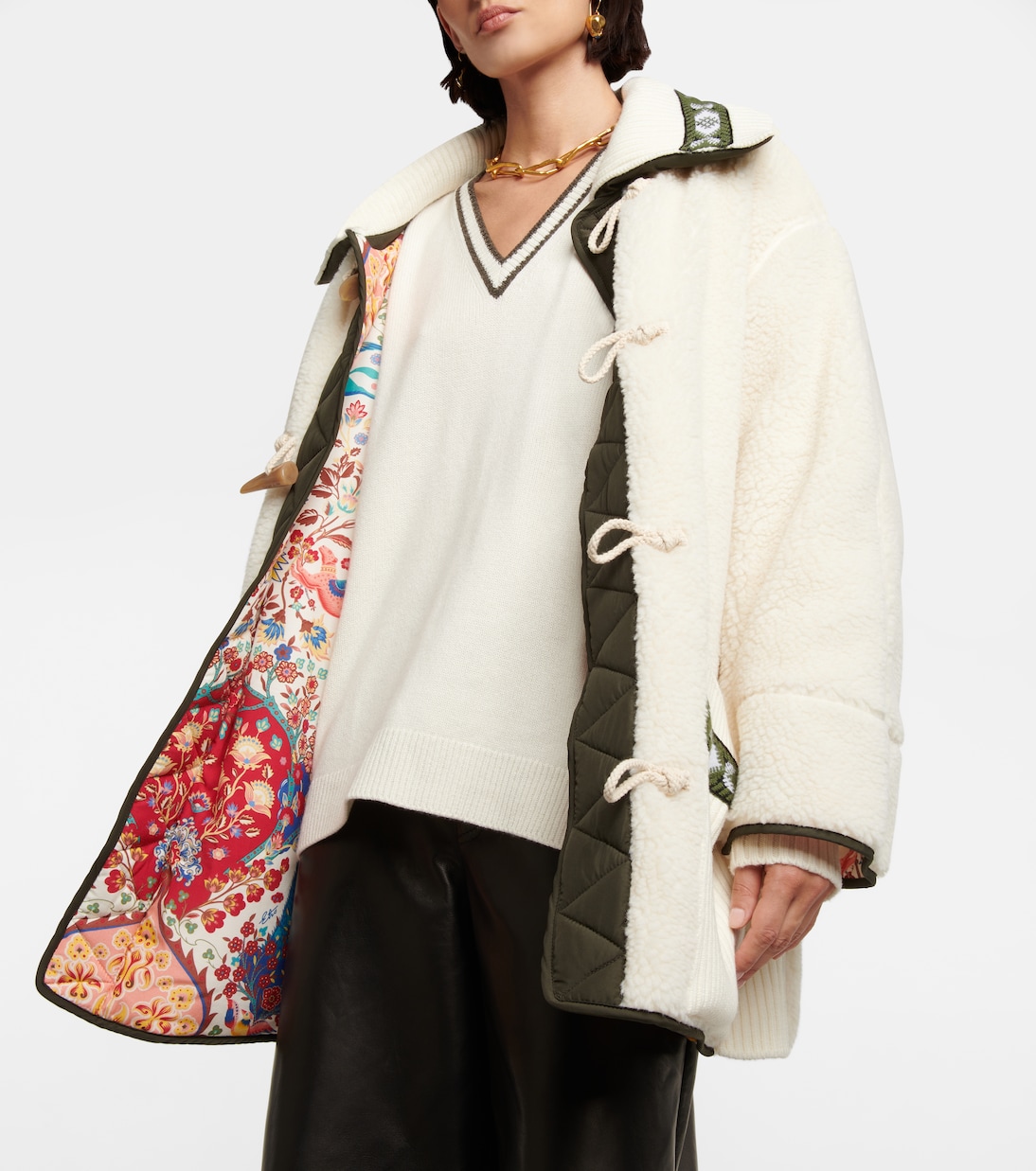 Mantel aus Shearling-Imitat | Etro