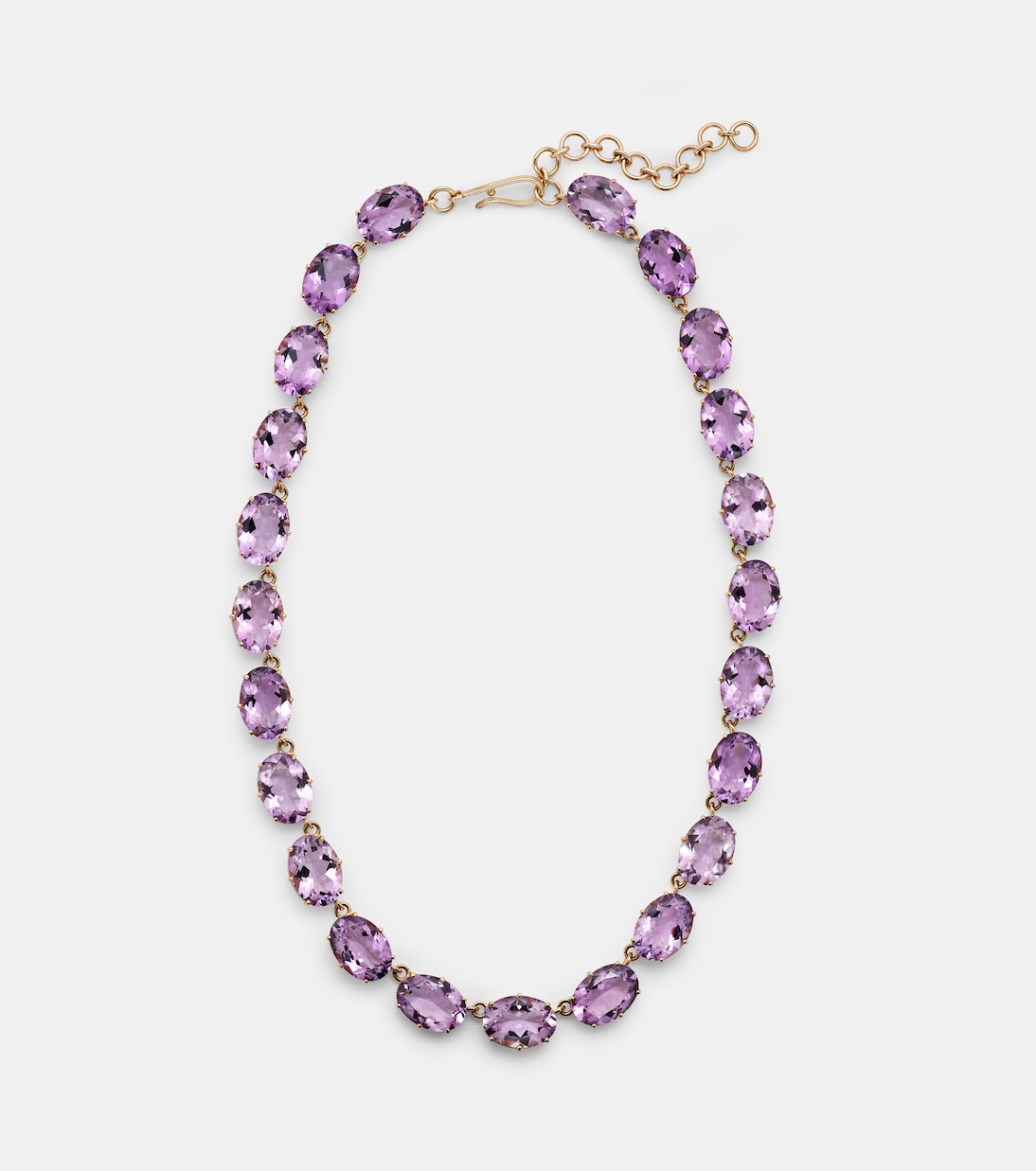 Collana in oro 18kt e 14kt con ametiste | Ileana Makri