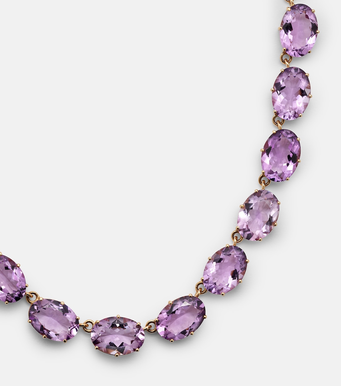 Collana in oro 18kt e 14kt con ametiste | Ileana Makri