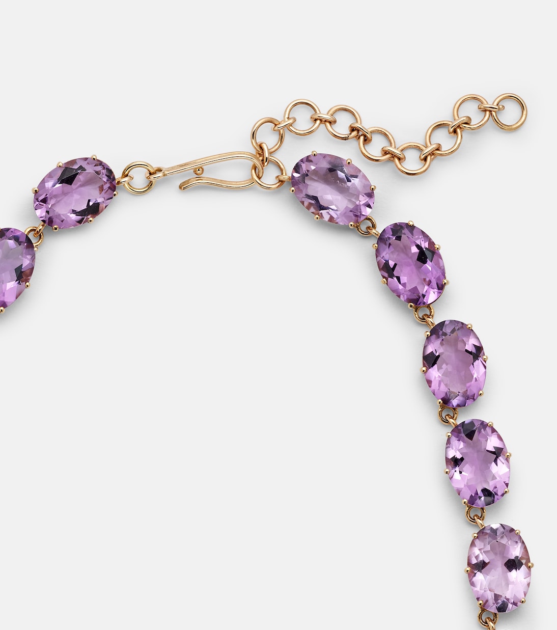 Collana in oro 18kt e 14kt con ametiste | Ileana Makri