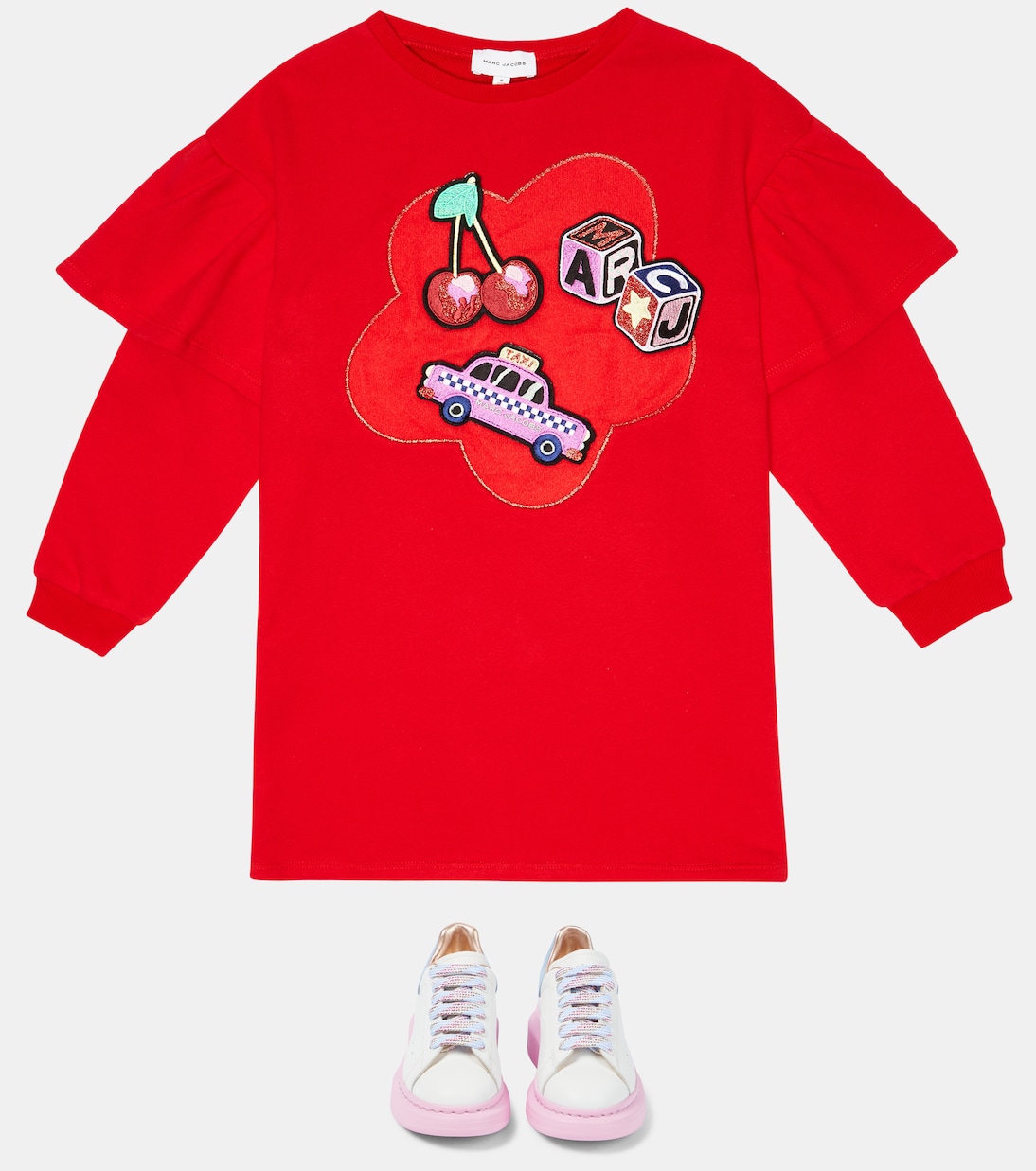 Robe sweat-shirt en coton | Marc Jacobs Kids
